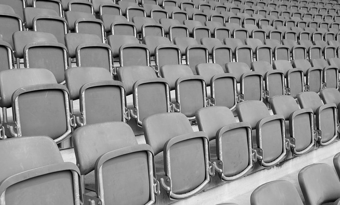 Grey Stadium Seats