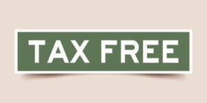 Tax Free Green Sticker