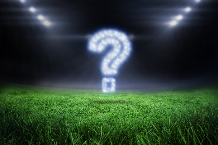 Question Mark in Football Stadium