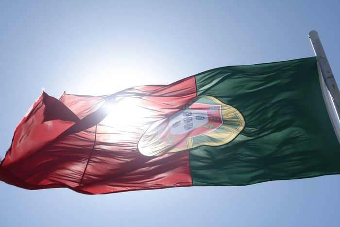 Portugal Flag Blocking the Sun