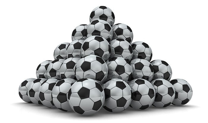 Pyramid of 3D Footballs