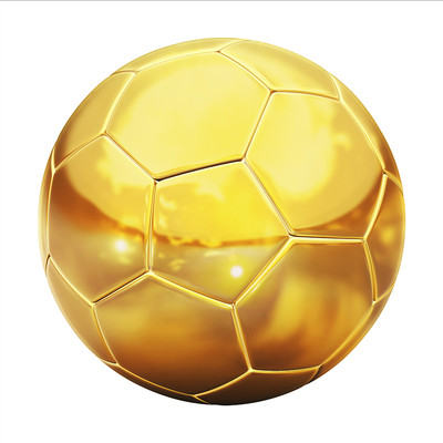Gold Panelled Football