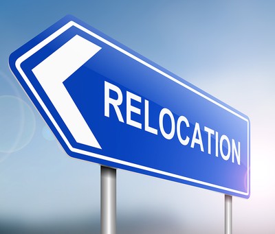 Relocation Road Sign