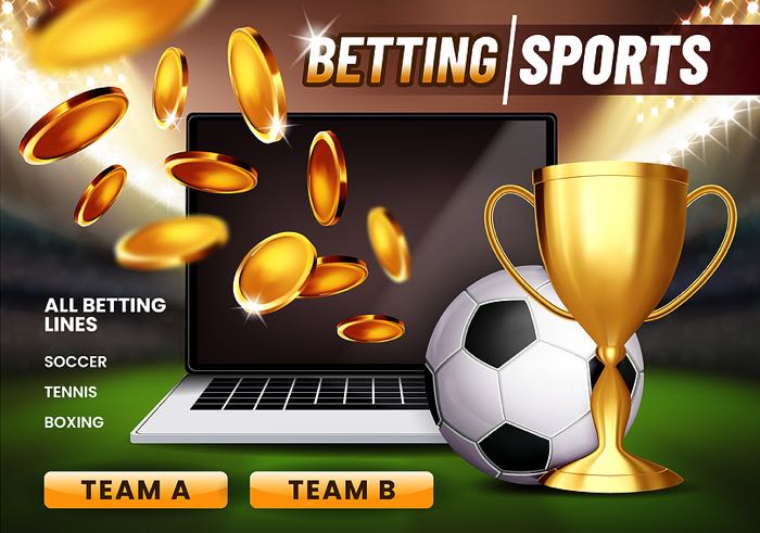 Betting sports concept