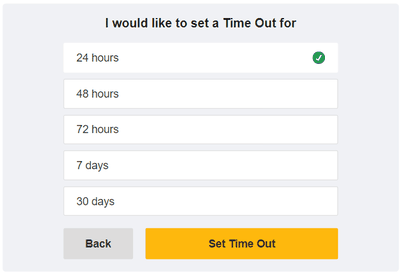 Betfair Time Out