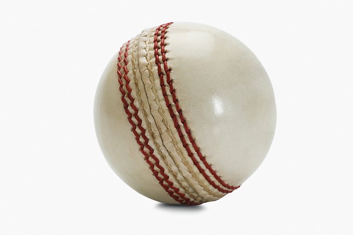 White Cricket Ball Isolated