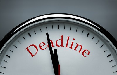 Deadline on Clock Face