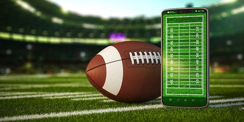 American football betting on mobile