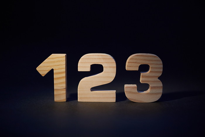 123 Wooden Numbers
