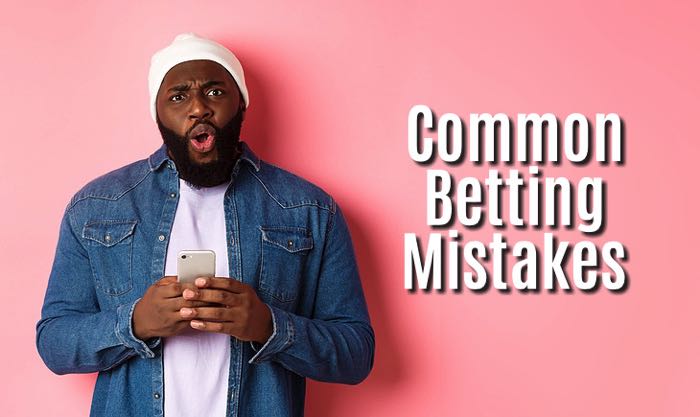 Common betting mistakes man on pink background