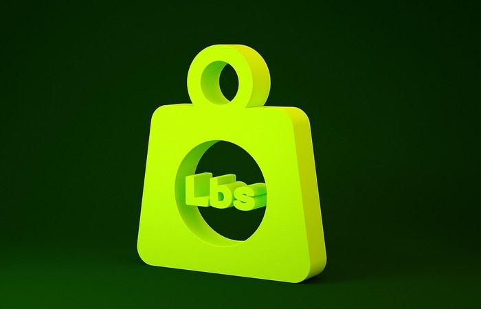 3D Pounds Weight Icon