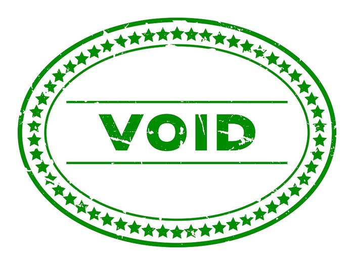 Green Oval Void Stamp