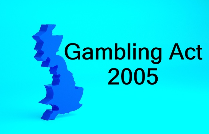 3D Map of Britain with Gambling Act 2005 Text
